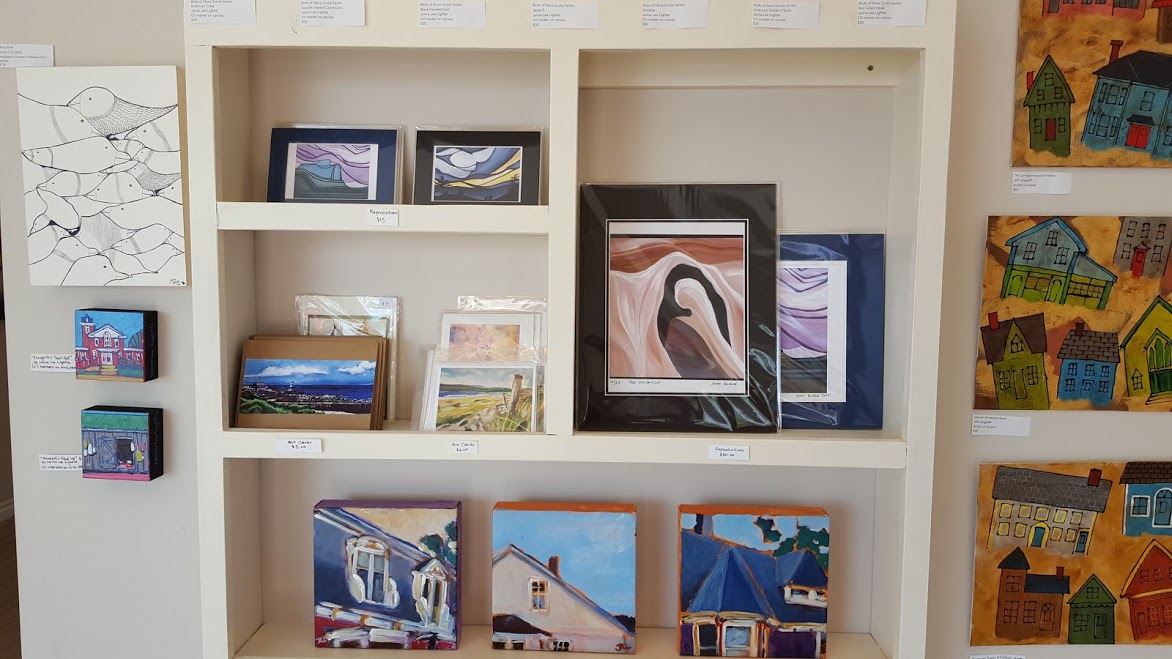 all of them on shelves